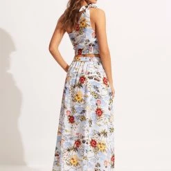 Seafolly Ladies Coast To Coast Skirt - Powder Blue -Seafolly shop 54890 SK PowderBlue 6