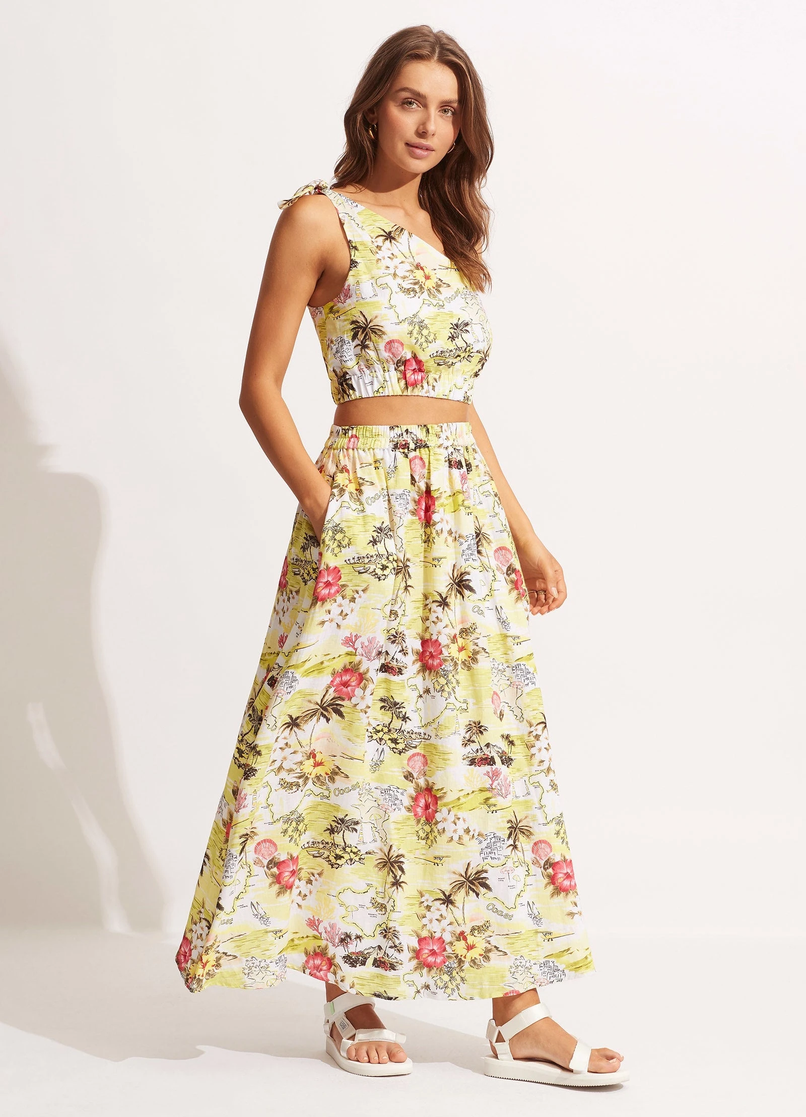 Seafolly Ladies Coast To Coast Skirt - Wild Lime 5 Seafolly Ladies Coast To Coast Skirt - Wild Lime - Image 3