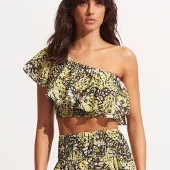 Seafolly Ladies Take Flight One Shoulder Top - Wild Lime 8 Seafolly Ladies Take Flight One Shoulder Top - Wild Lime -Seafolly shop 54896 TO Wild 20Lime 4