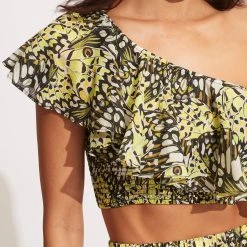 Seafolly Ladies Take Flight One Shoulder Top - Wild Lime 11 Seafolly Ladies Take Flight One Shoulder Top - Wild Lime -Seafolly shop 54896 TO Wild 20Lime 7