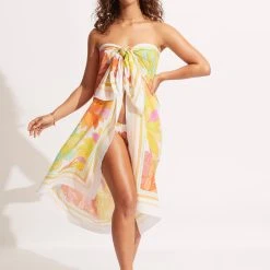 Seafolly Ladies Palm Spring Pareo - Lime Light 15 Seafolly Ladies Palm Spring Pareo - Lime Light -Seafolly shop 54899 SG Limelight 8