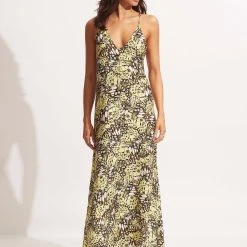 Seafolly Ladies Take Flight Slip Dress - Wild Lime