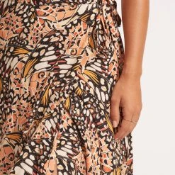 Seafolly Ladies Take Flight Wrap Skirt - Mandarin -Seafolly shop 54931 SK Mandarin 7