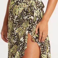 Seafolly Ladies Take Flight Wrap Skirt - Wild Lime -Seafolly shop 54931 SK Wild 20Lime 7