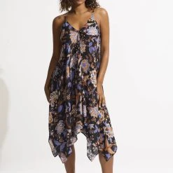 Seafolly Ladies Silk Road Scarf Dress - Black