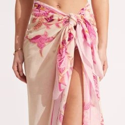 Seafolly Ladies Silk Road Sarong - Parfait Pink -Seafolly shop 54933 SG ParfaitPnk 6