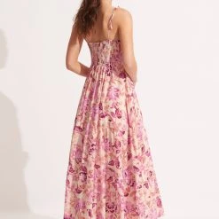 Seafolly Ladies Silk Road Midi Dress - Parfait Pink -Seafolly shop 54936 DR ParfaitPnk 5