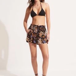 Seafolly Ladies Silk Road Beach Short - Black