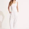 Seafolly Ladies Linen Pant - White -Seafolly shop 54980 PA White 3