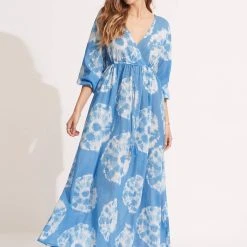 Seafolly Ladies Tie Dye Maxi Dress - Azure