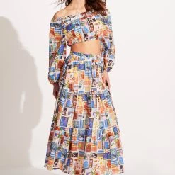 Seafolly Ladies On Vacation Skirt - Azure 9 Seafolly Ladies On Vacation Skirt - Azure -Seafolly shop 54991 SK Azure 5