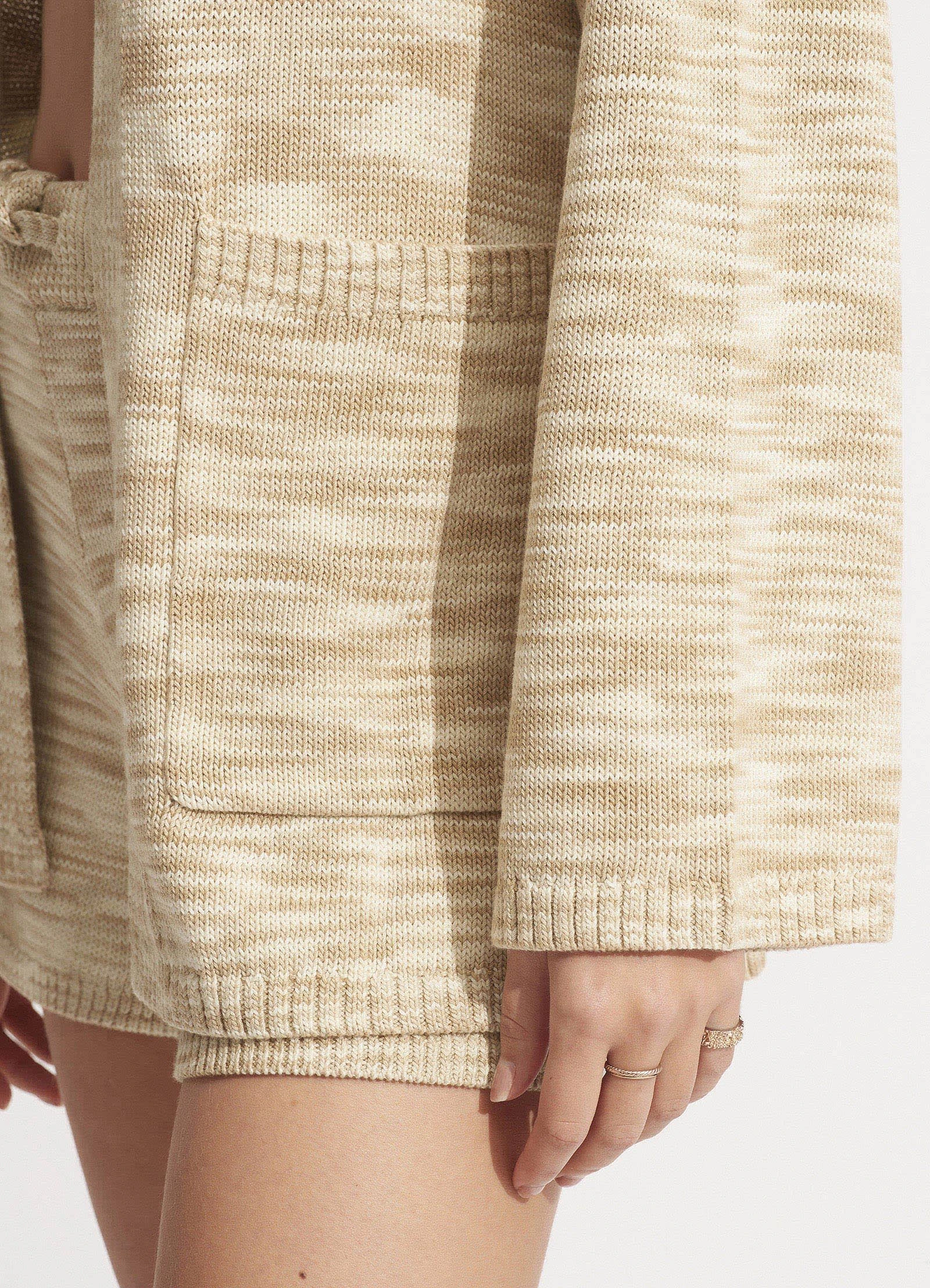 Seafolly Ladies Marl Knit Cardigan - Sand 6 Seafolly Ladies Marl Knit Cardigan - Sand - Image 4