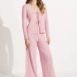 Seafolly Ladies Crochet Tie Knit Top - Parfait Pink 9 Seafolly Ladies Crochet Tie Knit Top - Parfait Pink -Seafolly shop 55004 KN ParfaitPnk 5