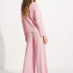 Seafolly Ladies Crochet Tie Knit Top - Parfait Pink 10 Seafolly Ladies Crochet Tie Knit Top - Parfait Pink -Seafolly shop 55004 KN ParfaitPnk 6