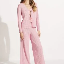 Seafolly Ladies Crochet Knit Pant - Parfait Pink -Seafolly shop 55005 KN ParfaitPnk 5