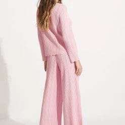 Seafolly Ladies Crochet Knit Pant - Parfait Pink -Seafolly shop 55005 KN ParfaitPnk 6