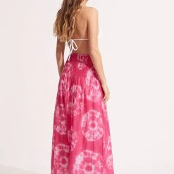 Seafolly Ladies Tie Dye Maxi Skirt/Dress - Rose Pink -Seafolly shop 55025 SK RosePink 7