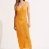 Seafolly Ladies Byron Knit Dress - Rockmelon -Seafolly shop 55033 KN Rockmelon 3