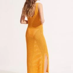 Seafolly Ladies Byron Knit Dress - Rockmelon -Seafolly shop 55033 KN Rockmelon 5