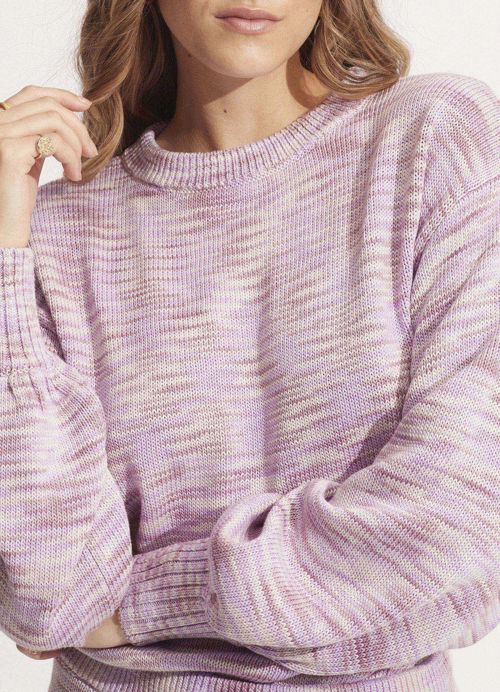 Seafolly Ladies Marl Knit Jumper - Lilac 7 Seafolly Ladies Marl Knit Jumper - Lilac - Image 5