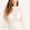 Seafolly Ladies Byron Knit Jumper - Natural 1 Seafolly Ladies Byron Knit Jumper - Natural -Seafolly shop 55039 KN Natural 3