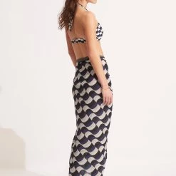 Seafolly Ladies Modern Take Sarong - Black -Seafolly shop 55047 SG Black 5