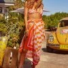 Seafolly Ladies Modern Take Sarong - Mandarin -Seafolly shop 55047 SG Mandarin 1