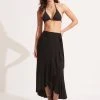 Seafolly Ladies The Wrap Skirt - Black -Seafolly shop 55048 SK Black 4