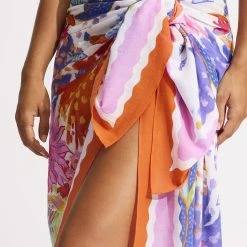 Seafolly Ladies Under The Sea Sarong - White -Seafolly shop 55051 SG White 6