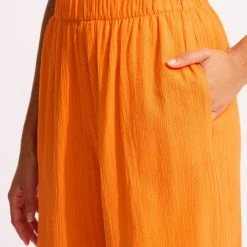 Seafolly Ladies Crinkle Beach Pant - Mandarin 11 Seafolly Ladies Crinkle Beach Pant - Mandarin -Seafolly shop 55064 PA Mandarin 7