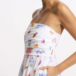 Seafolly Ladies Under The Sea Strapless Maxi Dress - White -Seafolly shop 55076 DR White 7