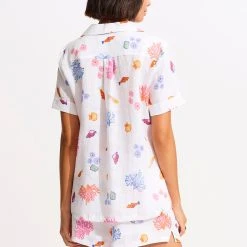 Seafolly Ladies Under The Sea Beach Short - White 10 Seafolly Ladies Under The Sea Beach Short - White -Seafolly shop 55078 SH White 6