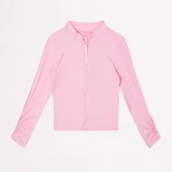 Seafolly Girls Girls L/S Rash Vest- Sweet Lilac