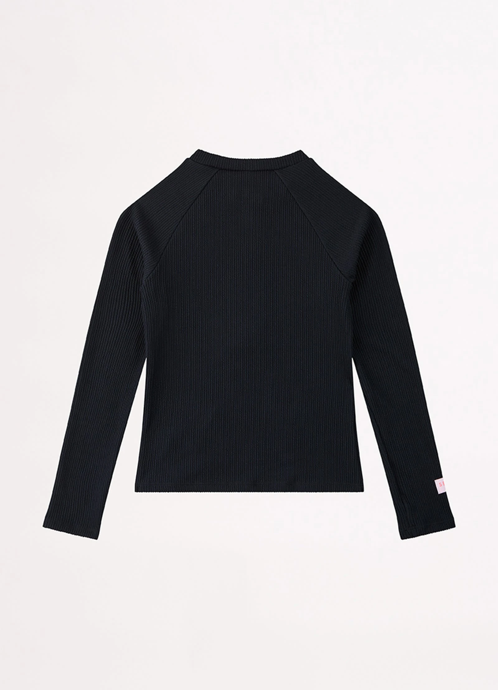 Seafolly Girls Girls Summer Essentials Long Sleeve Rashie- Black 4 Seafolly Girls Girls Summer Essentials Long Sleeve Rashie- Black - Image 2