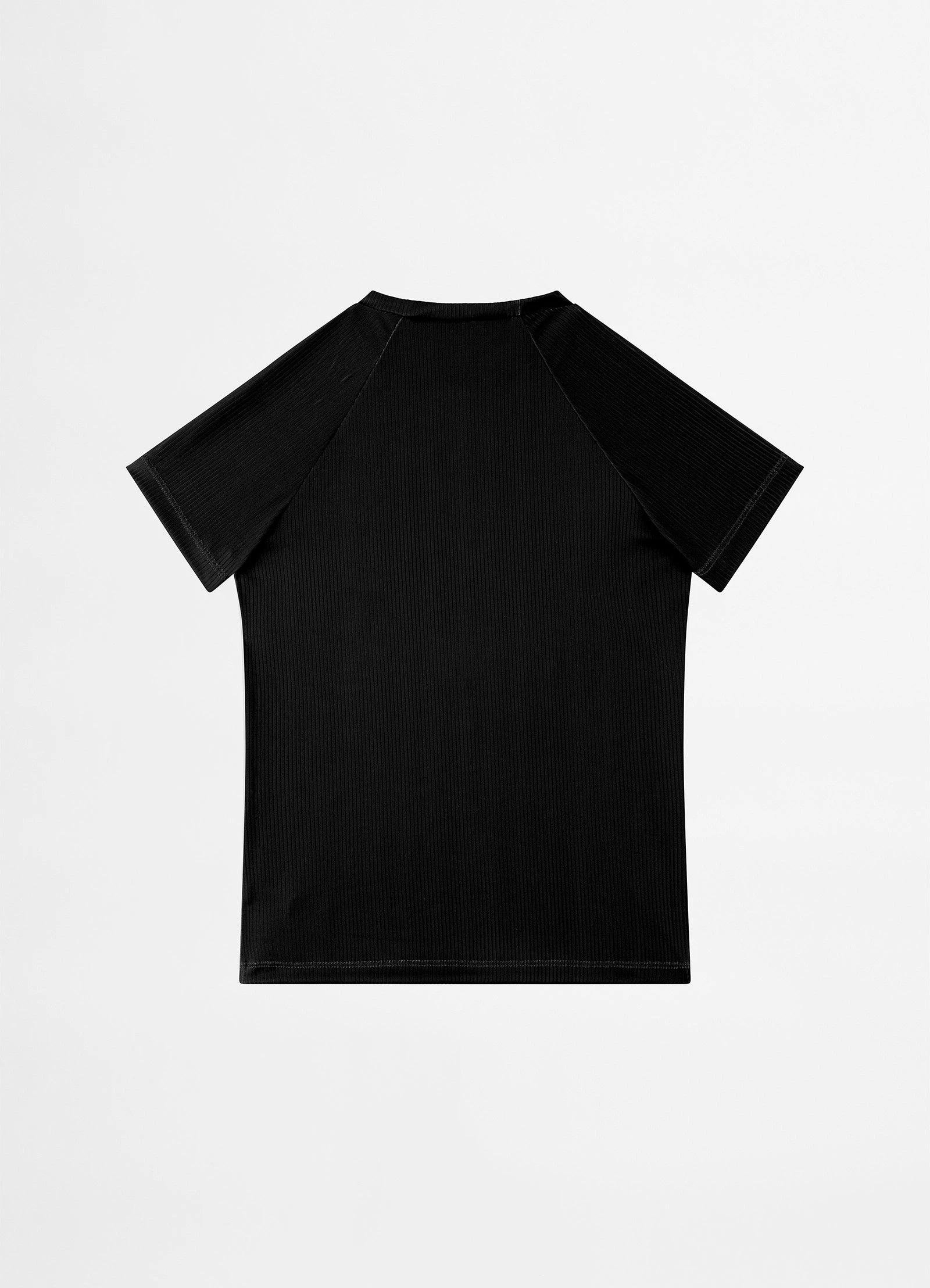 Seafolly Girls Essential Girls S/S Rash Vest - Black 5 Seafolly Girls Essential Girls S/S Rash Vest - Black - Image 3