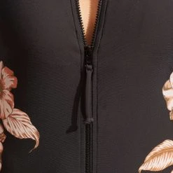 Seafolly Ladies Castaway Long Sleeve Sunvest - Black -Seafolly shop 60203 980 Black 5