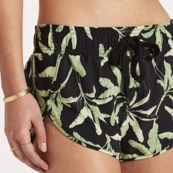 Seafolly Ladies Palm Paradise Boardshort - Black -Seafolly shop 60240 028 Black 7