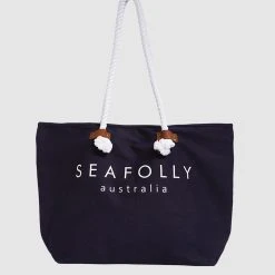 Seafolly Ladies Ship Sail Tote Bag - Indigo