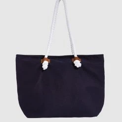 Seafolly Ladies Ship Sail Tote Bag - Indigo -Seafolly shop 71147 BG Indigo 2