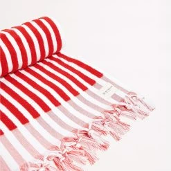 Seafolly Ladies Marina Stripe Towel - Chilli -Seafolly shop 71761 TL Chilli 4