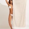 Seafolly Ladies Marina Stripe Towel - Natural -Seafolly shop 71761 TL Natural 1 091b755e 0ee5 40af a338 b6aefe4ac7eb
