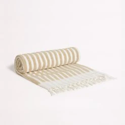 Seafolly Ladies Marina Stripe Towel - Natural -Seafolly shop 71761 TL Natural 3