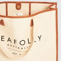 Seafolly Ladies Canvas Tote Bag - Sand -Seafolly shop 71763 BG Sand 5 8de5102d ef30 4dd6 b524 450e3339e560