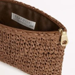 Seafolly Ladies Holiday Clutch - Chocolate -Seafolly shop 71770 BG Chocolate 4