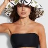 Seafolly Ladies Laguna Soft Hat - White 2 Seafolly Ladies Laguna Soft Hat - White -Seafolly shop 71774 HT White 1