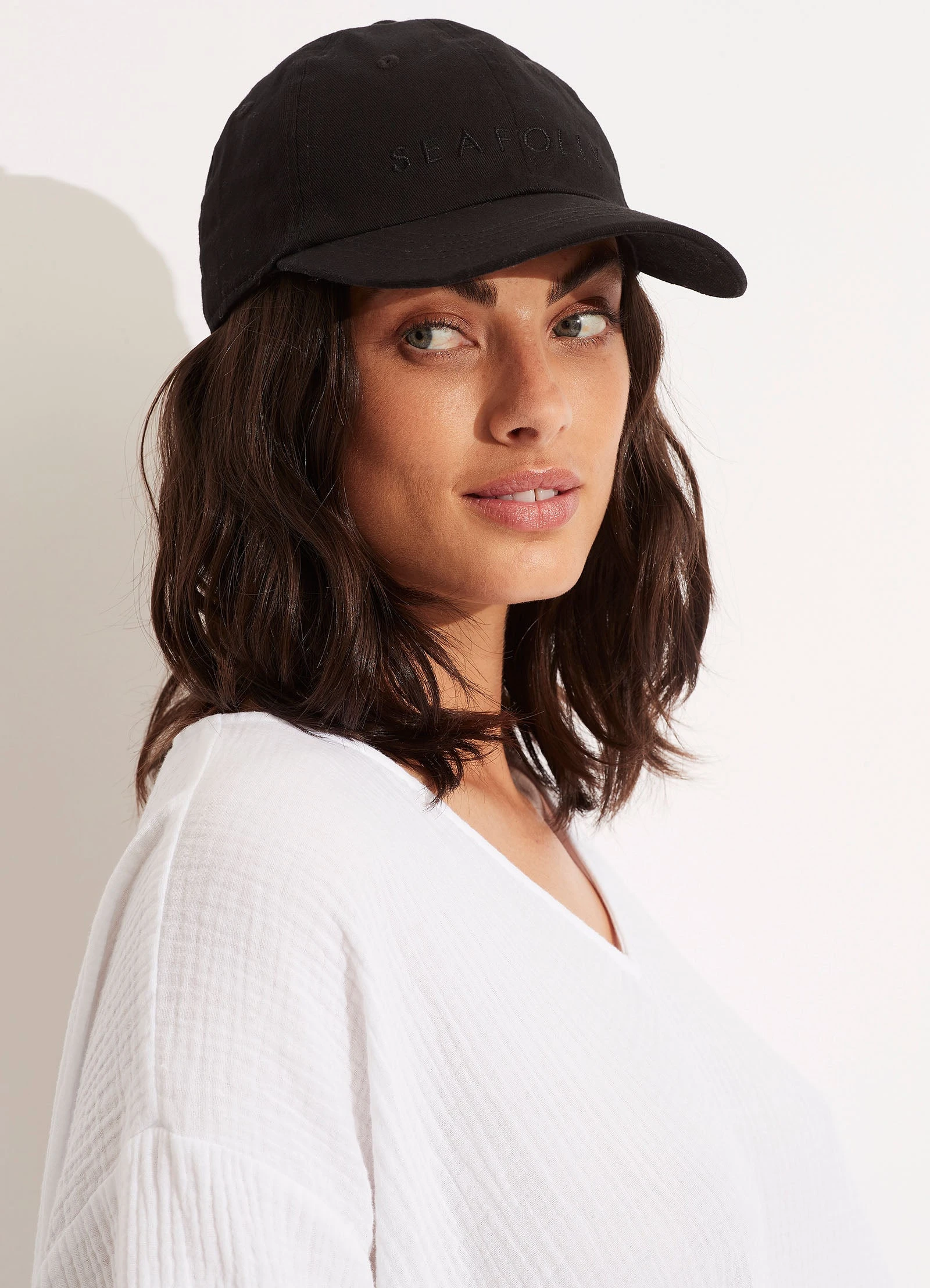 Seafolly Ladies Seafolly Cap - Black 3 Seafolly Ladies Seafolly Cap - Black