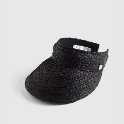 Seafolly Ladies Raffia Visor - Black -Seafolly shop 71802 HT Black 2 8a0ddff6 83c6 46cf 8441 d09b948fed2d