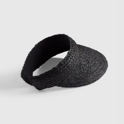Seafolly Ladies Raffia Visor - Black -Seafolly shop 71802 HT Black 3 cc8e3d4c 3601 47e2 be8f ddf4ebfa98c3