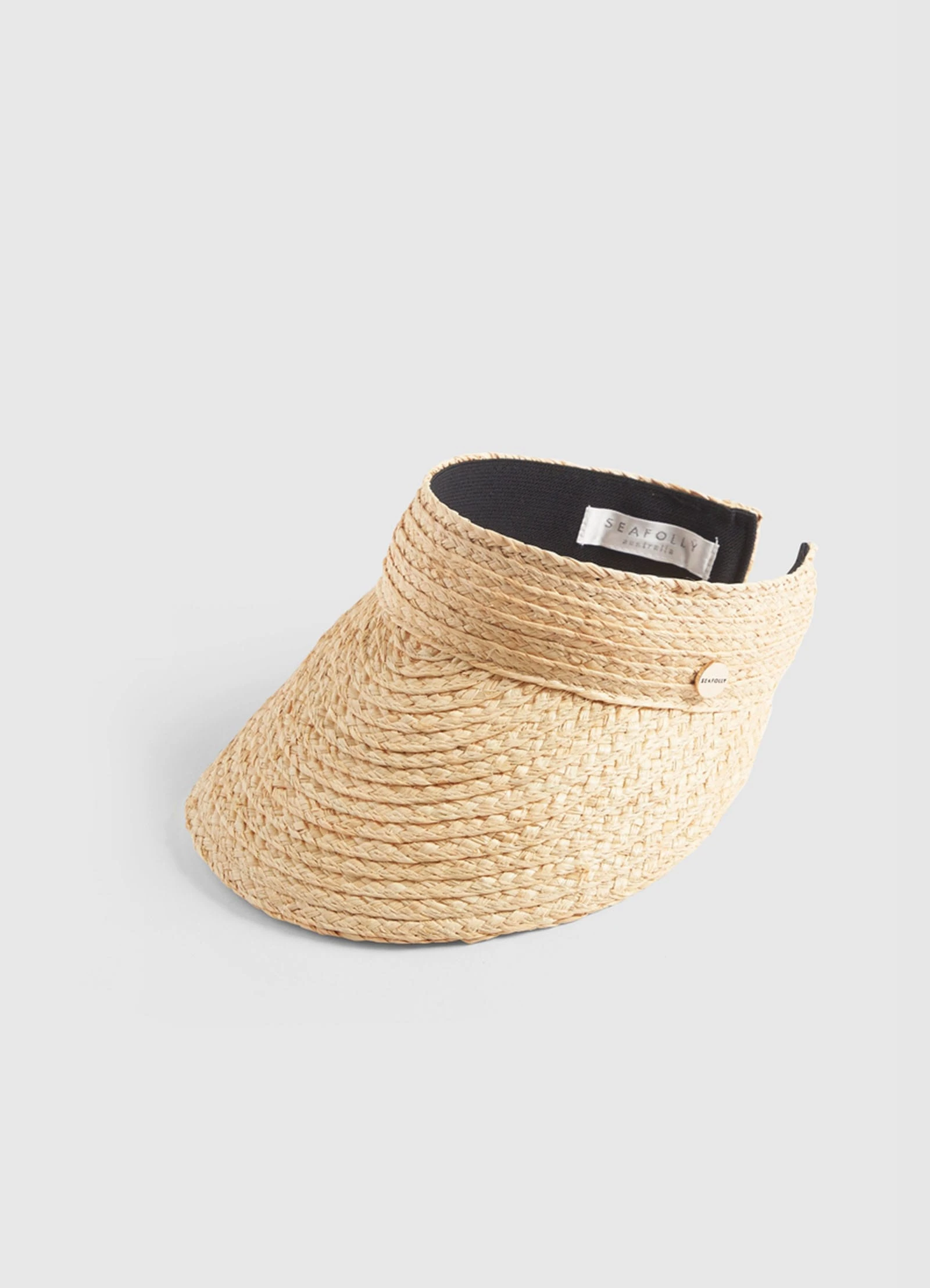 Seafolly Ladies Raffia Visor - Natural 5 Seafolly Ladies Raffia Visor - Natural - Image 3