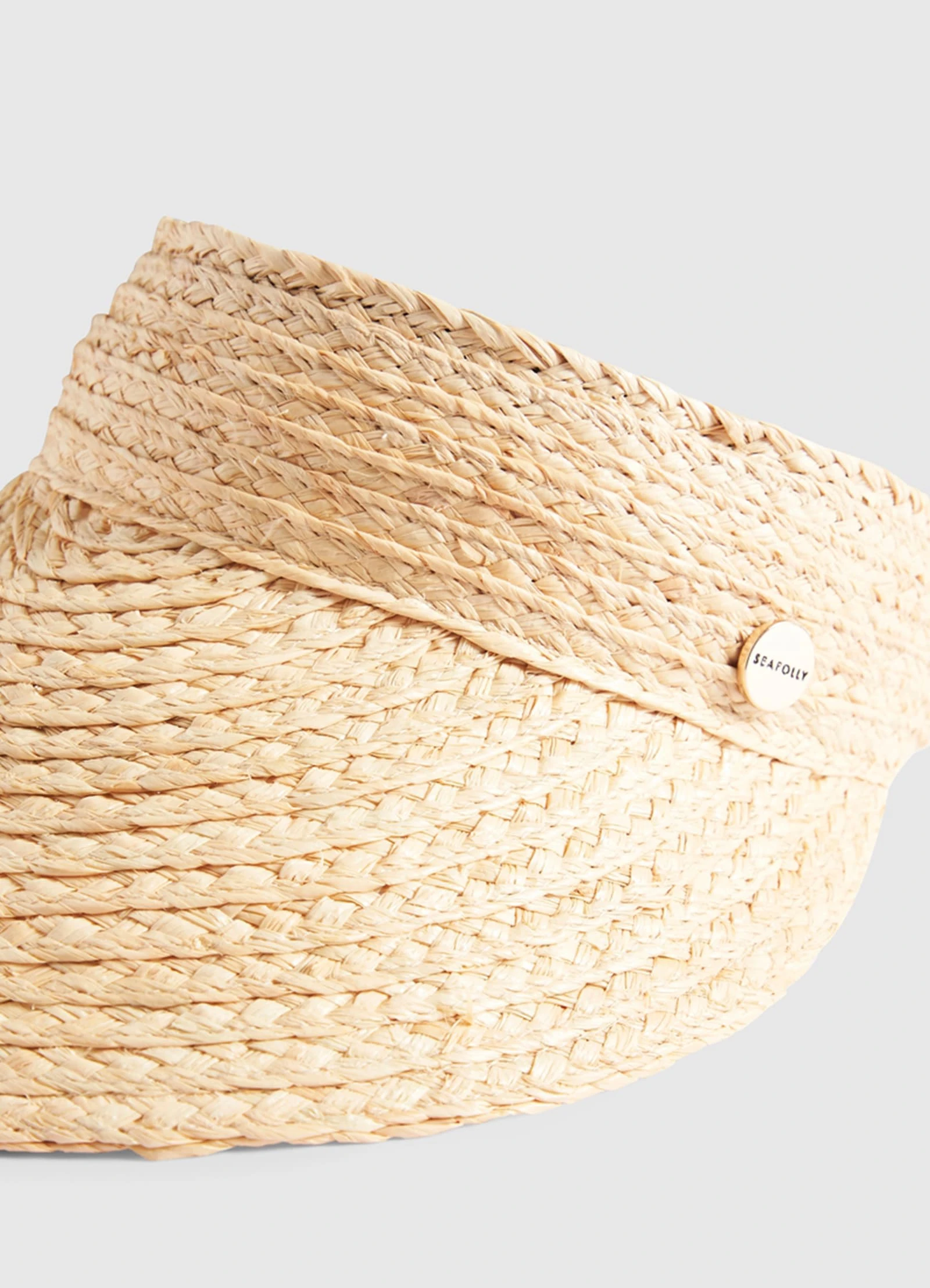 Seafolly Ladies Raffia Visor - Natural 9 Seafolly Ladies Raffia Visor - Natural - Image 7